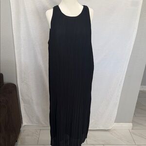 Halogen Elegant Black Midi Dress